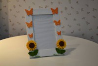 Moldura decorada em feltro